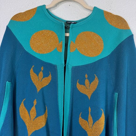 Elhoffer Design Cape Sweater Womens Russian Princess Knit Cardigan Costume Anya - Picture 5 of 12